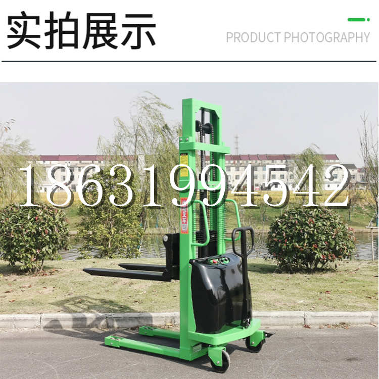 桂阳县电动叉车堆高车液压铲车电瓶1吨2吨站驾步行式小型全自动叉车